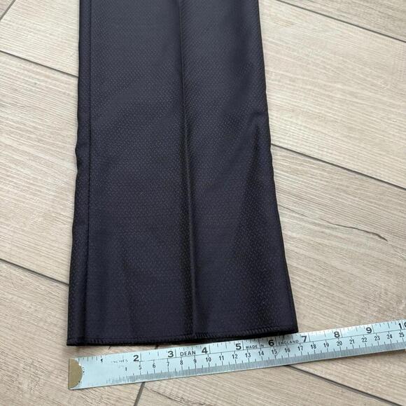 Emporio Armani Dress Pants Navy Textured Slim Fit  Italy Made Size 50 Wool Blend - Picture 13 of 13